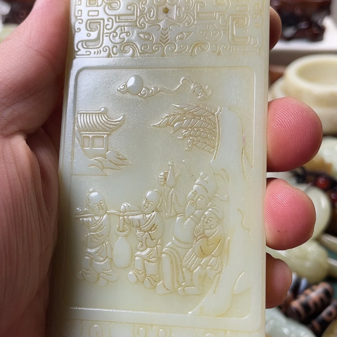 和田玉未镶嵌颈饰无**宇