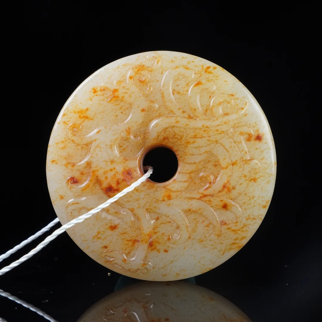 清代和田玉兽鸟玉佩2512160103