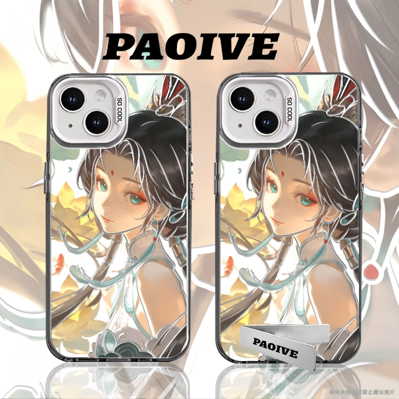 大乔创意适用苹果华为vivoiPhone小米三星防摔彩银手机壳