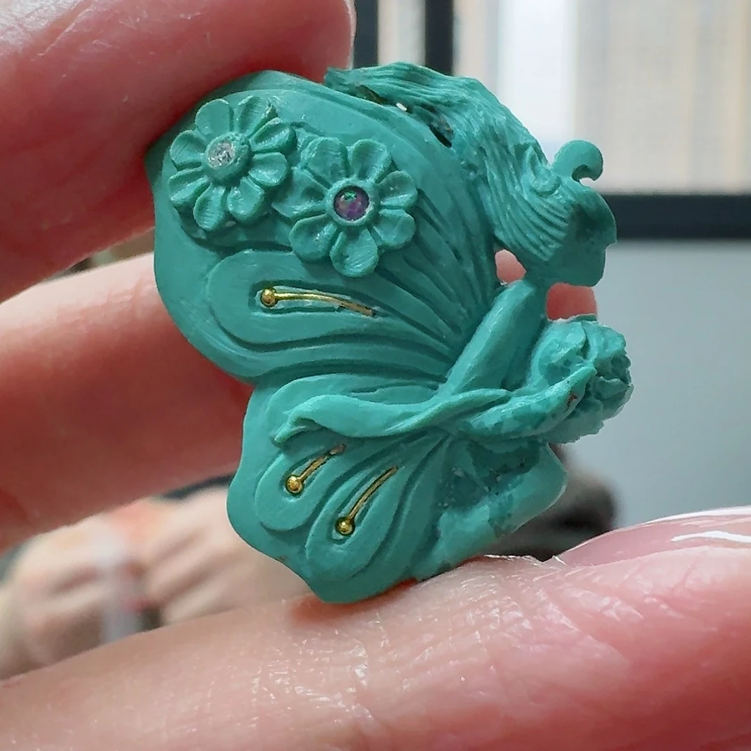 绿松石珠宝奇石未镶嵌