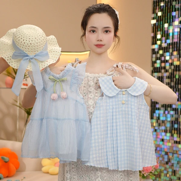 2025女童夏季洋气连衣裙儿童装小童宝宝甜美可爱公主风清新棉布裙