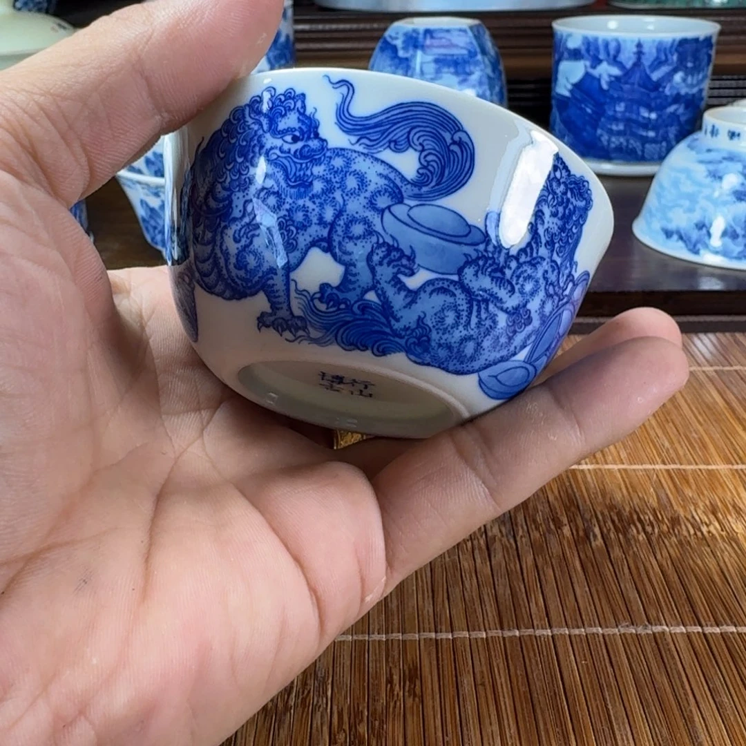 瓷片当代景德镇陶瓷手绘茶具