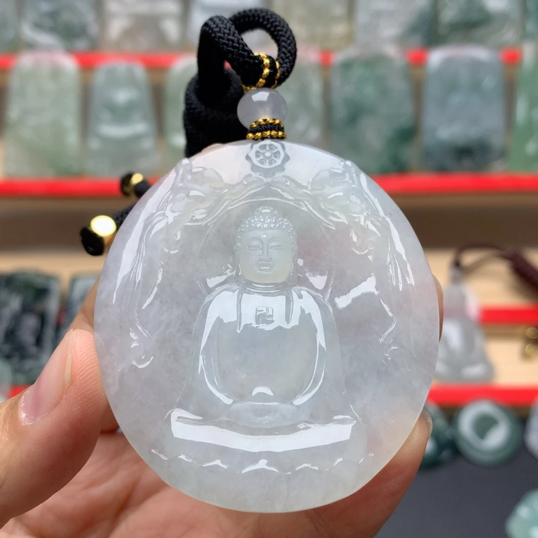 翡翠颈饰未镶嵌大日