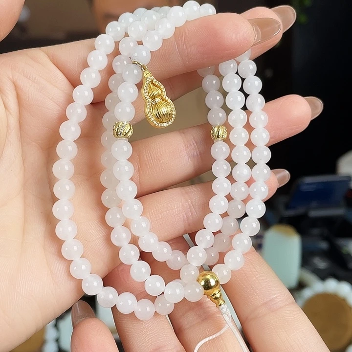 和田玉银S925镶嵌颈饰定制发货