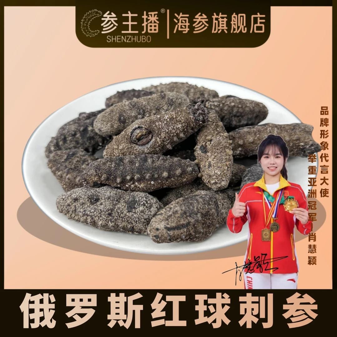 shenzhubo/参主播俄罗斯红球刺参天然冷水刺参北纬40度海参干货