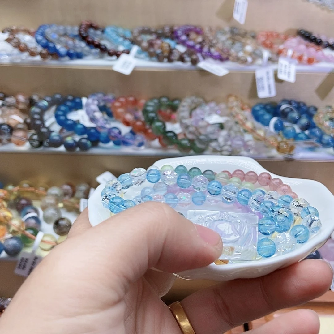 水晶手串未镶嵌刘*玥多宝➕原创