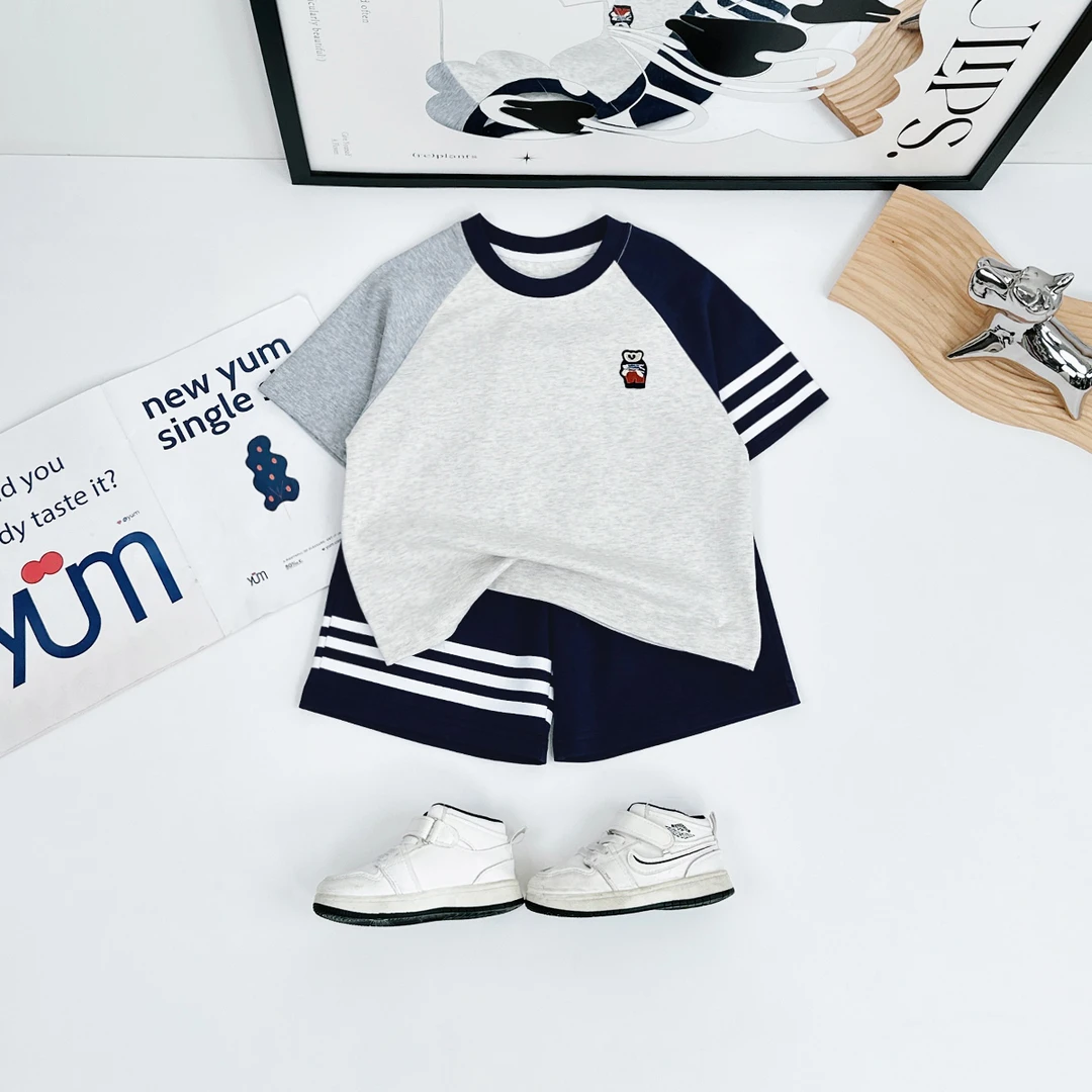 儿童夏装套装夏季2025新款男童短袖两件套 TT28256 悠悠童话童装