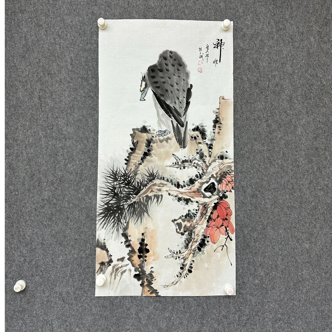 画家-赵文斌-4.5平尺-神雕-国画