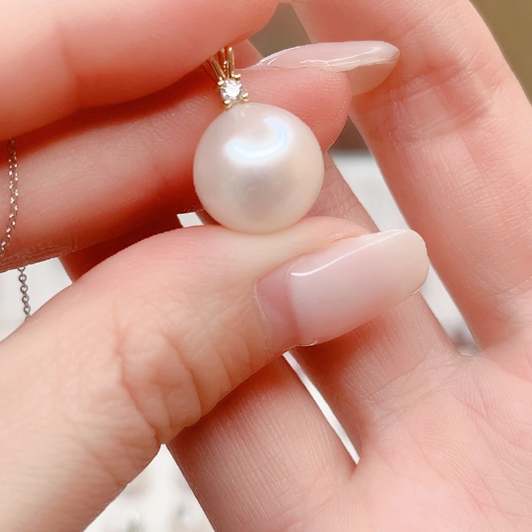 合金淡水珍珠吊坠(赠链)