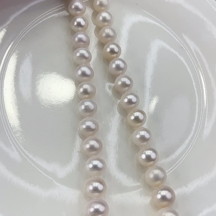 淡水珍珠颈饰银S925镶嵌卡9.5樱花粉高品