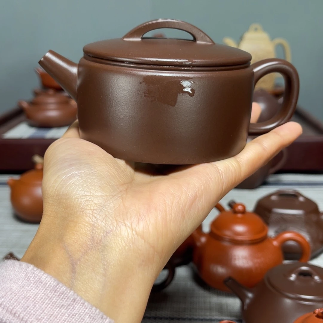 ༺***༻紫砂茶壶半手汉瓦160cc