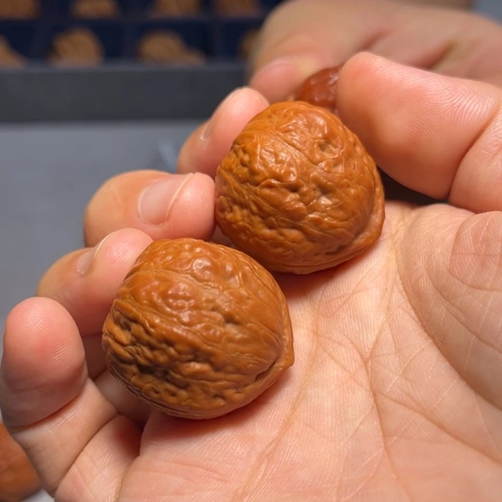 把件文玩核桃角蛙4636