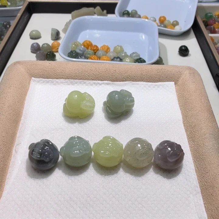 .***文未镶嵌和田玉珠宝半成品
