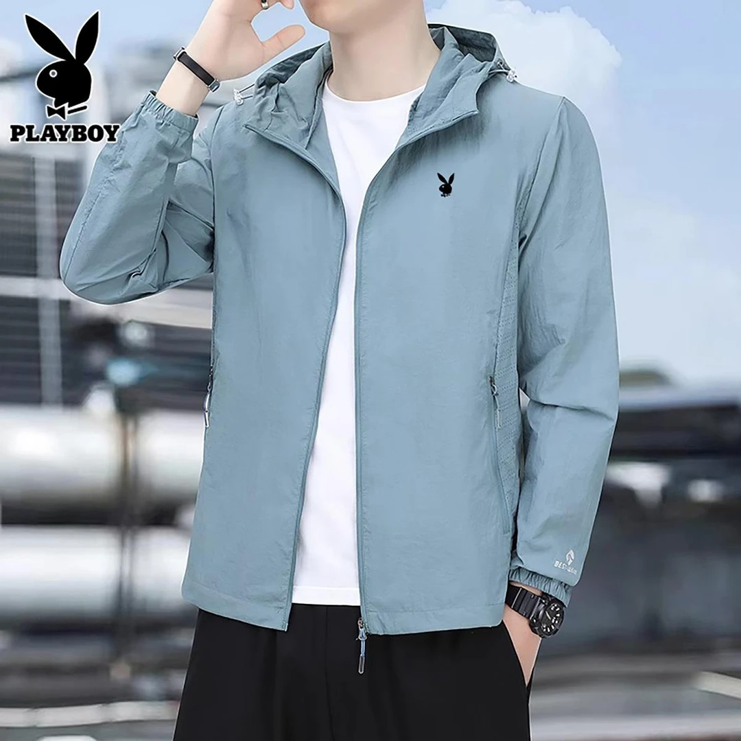 花花公子冰丝防晒衣夏季男款爆款2025新款正品户外套速干空调服
