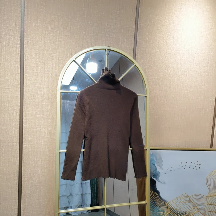 AE797孕妇棕色针织衫90-130