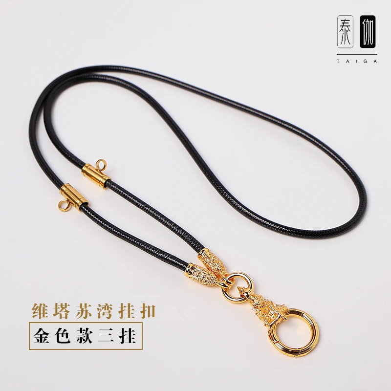 合金皮质项链 原版佛牌链子维塔素万快拆挂扣挂绳三挂五挂吊坠绳