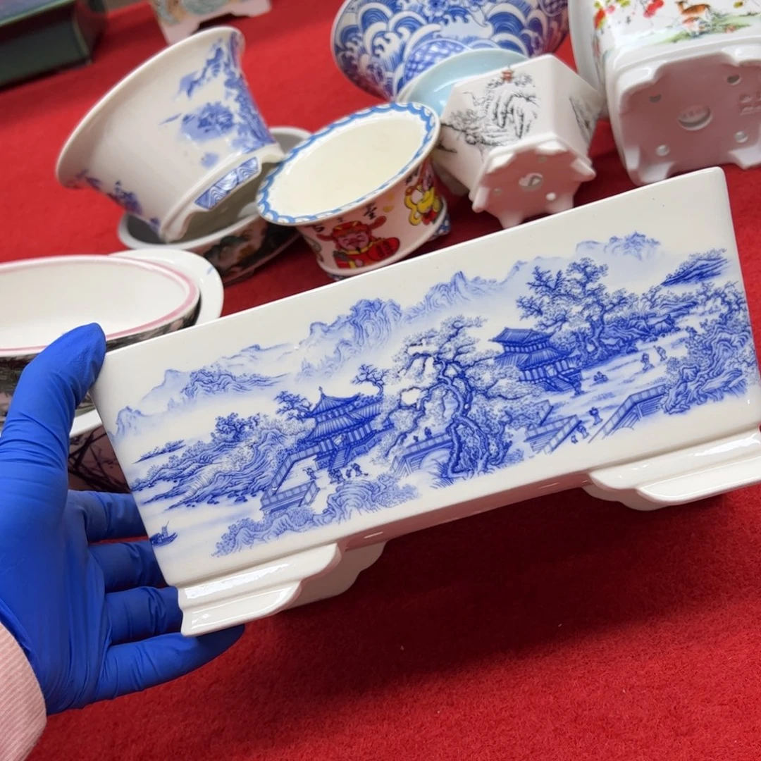 紫砂花盆110号瑕疵23/15/10cm福利