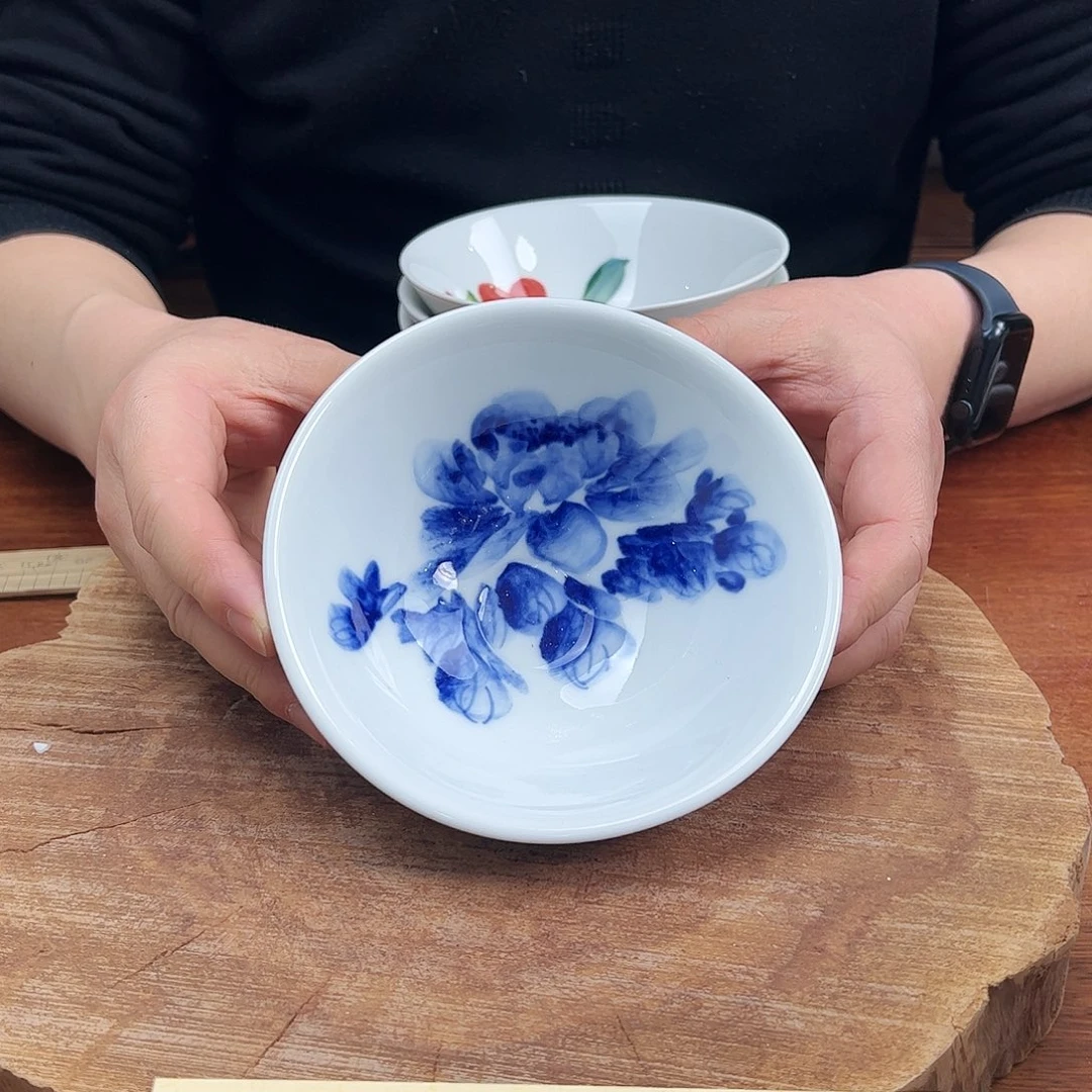 瓷片景德镇陶瓷手工手绘制作