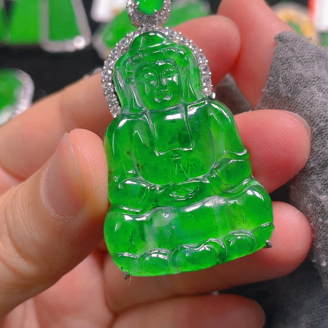 翡翠未镶嵌吊坠(不含链)