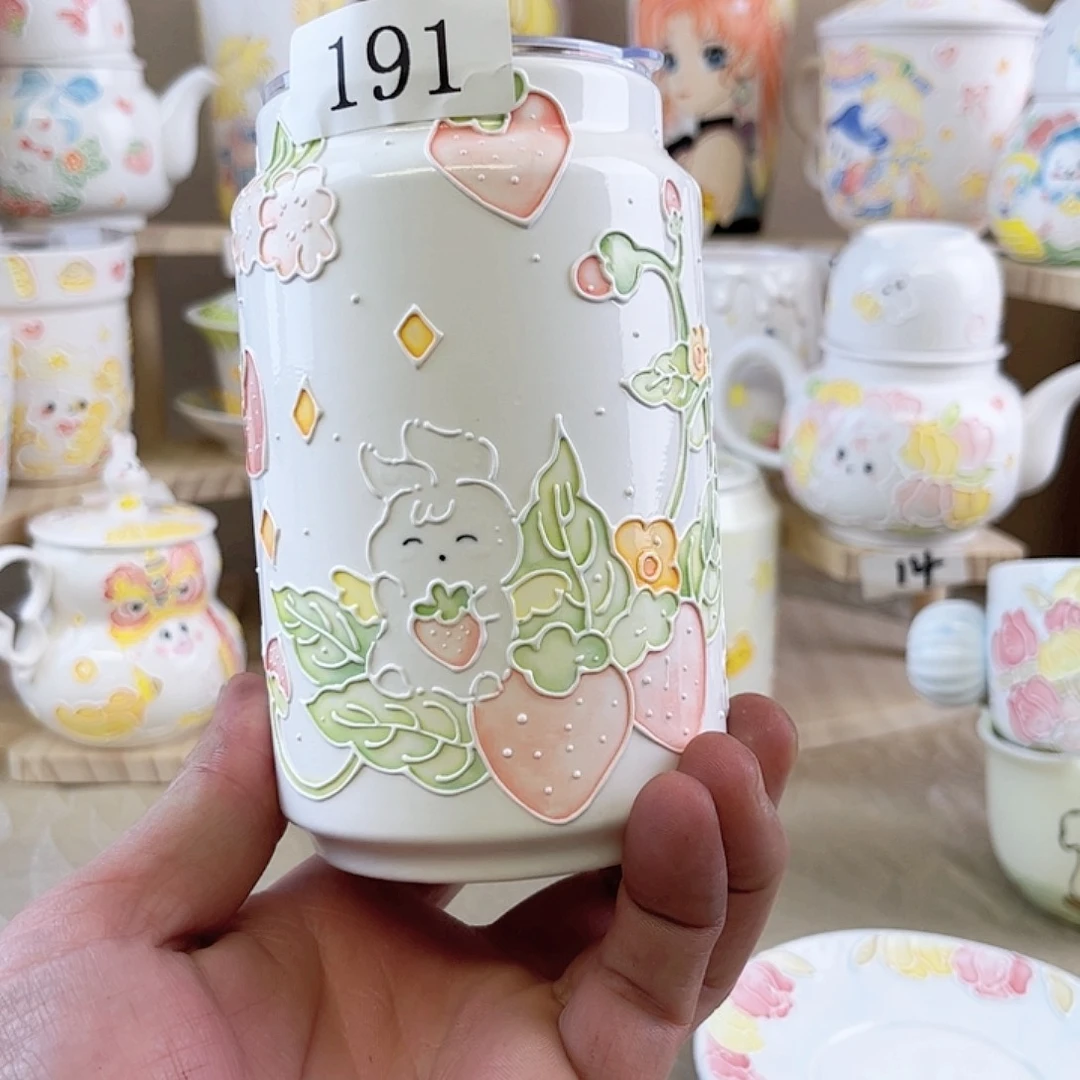 随行陶瓷杯手绘釉下191?