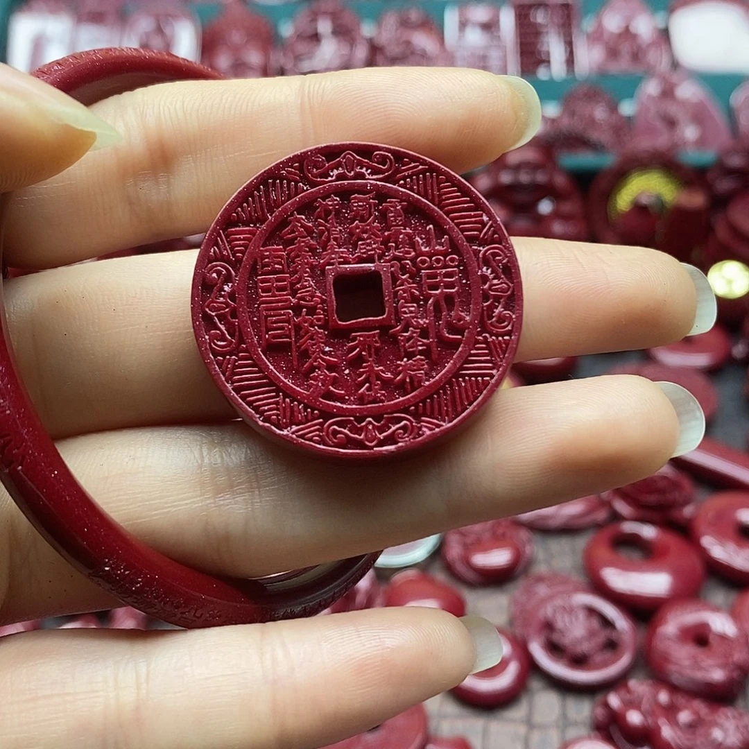 天然辰砂朱砂吊坠