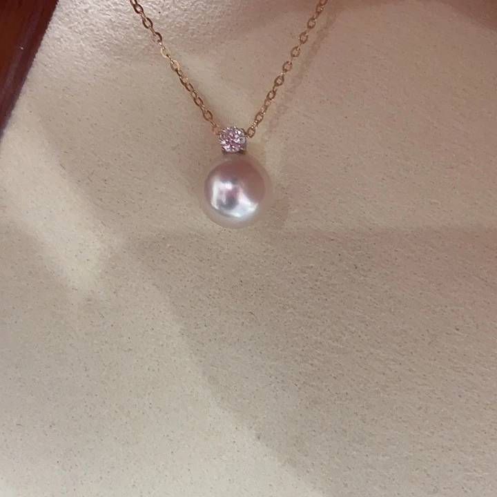 海水珍珠18K金镶嵌颈饰