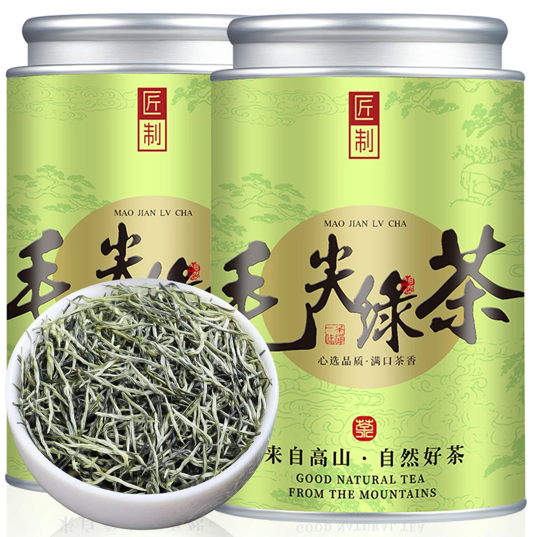 正宗毛尖绿茶新茶春茶高山原产浓香耐泡明前头采嫩芽绿茶罐装