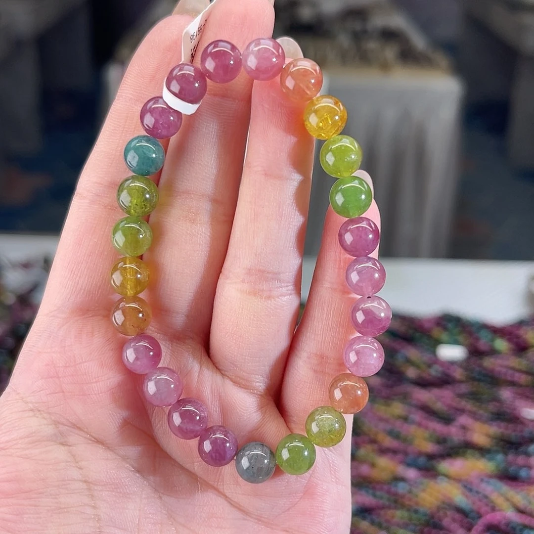 7m单圈碧玺手串未镶嵌碧玺