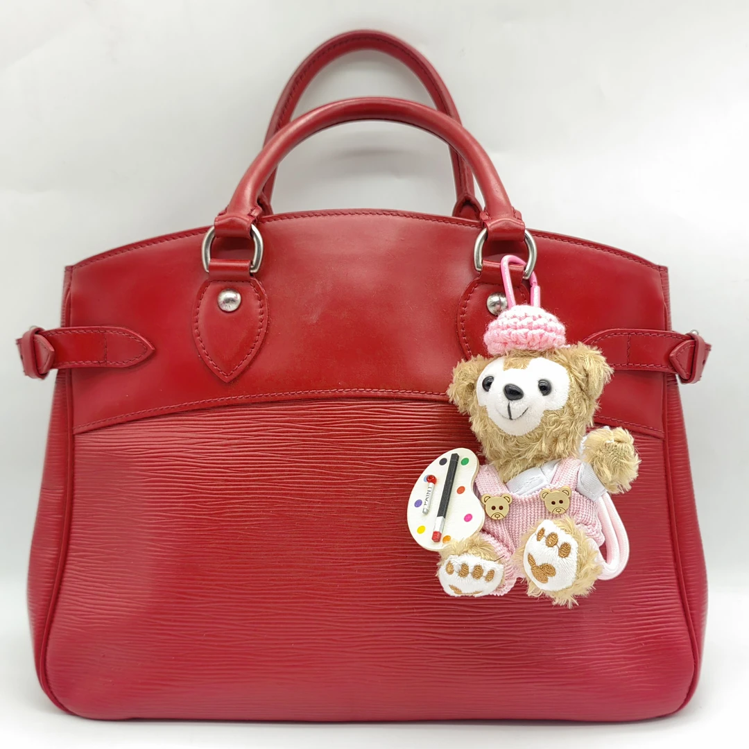 95新 LouisVuitton/路易威登 红色水波纹手提包1216 5569