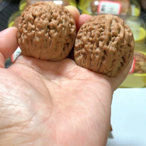 吊坠文玩核桃月*莲花货头