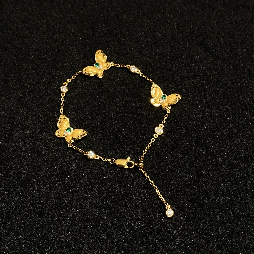 925银银制品 蝴蝶手链246313-19