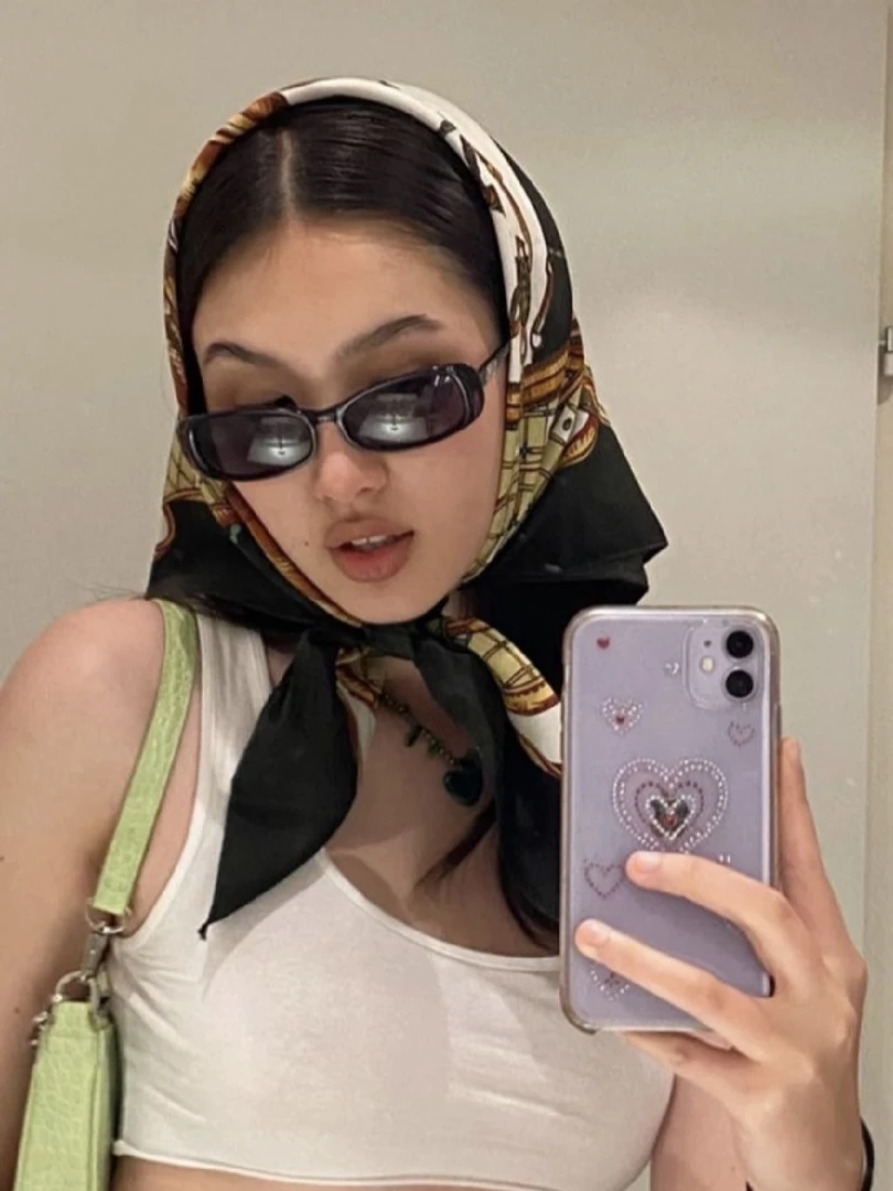 1号中古方巾气质个性百搭时尚欧美