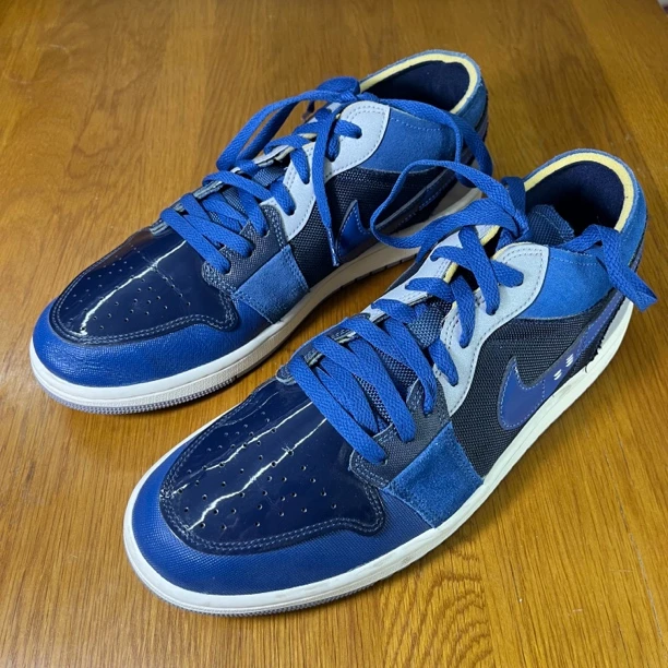 45码/AJ1 SE/低帮复古篮球鞋/蓝色/下地一次/DR8867400