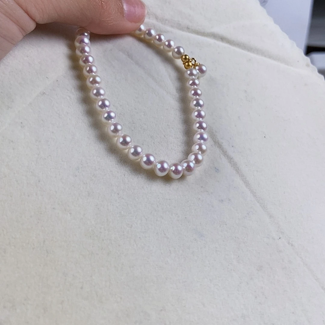 淡水珍珠手绳银S925镶嵌