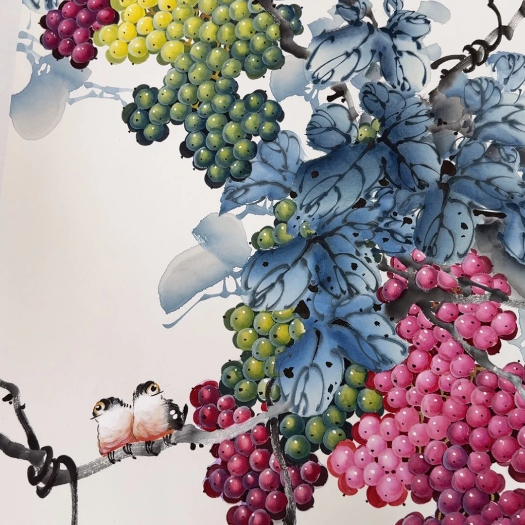 国画国画作品山水花鸟纯手绘