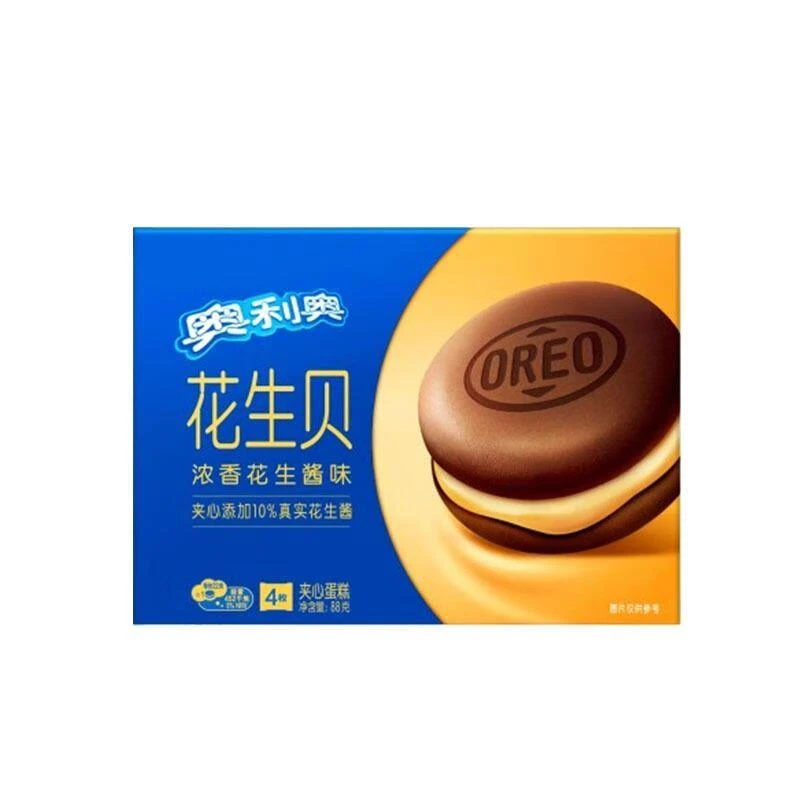 奥利奥花生贝浓香花生酱味夹心蛋糕88g