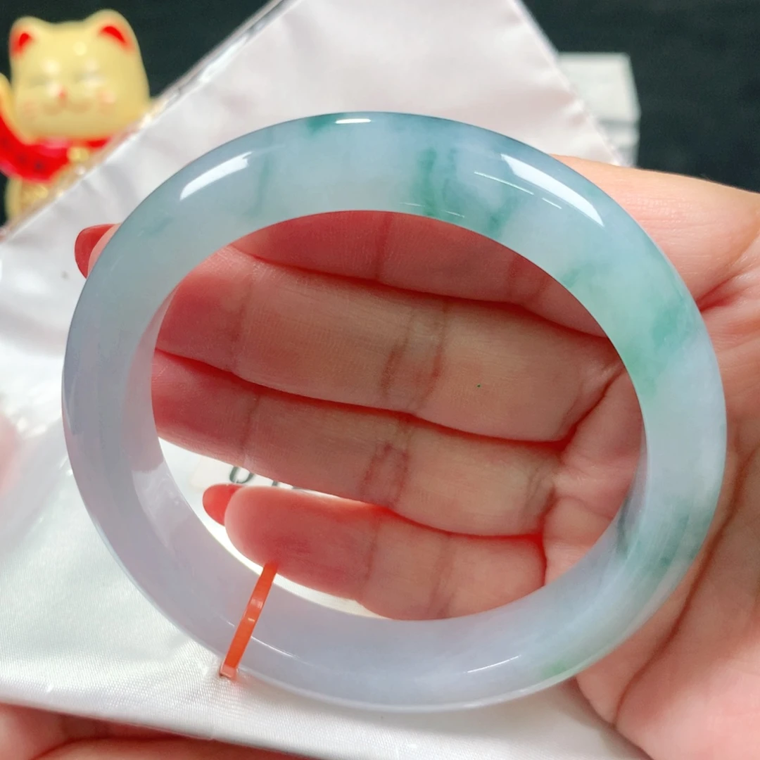 未镶嵌手镯翡翠编号0125 正圈57