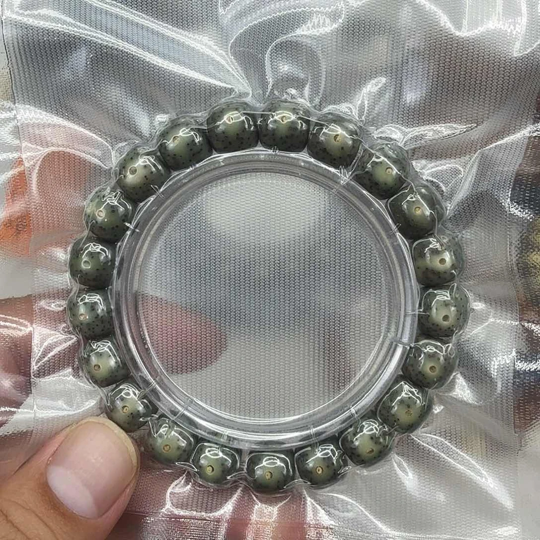 星月菩提手串75高端绿星月菩提单圈11