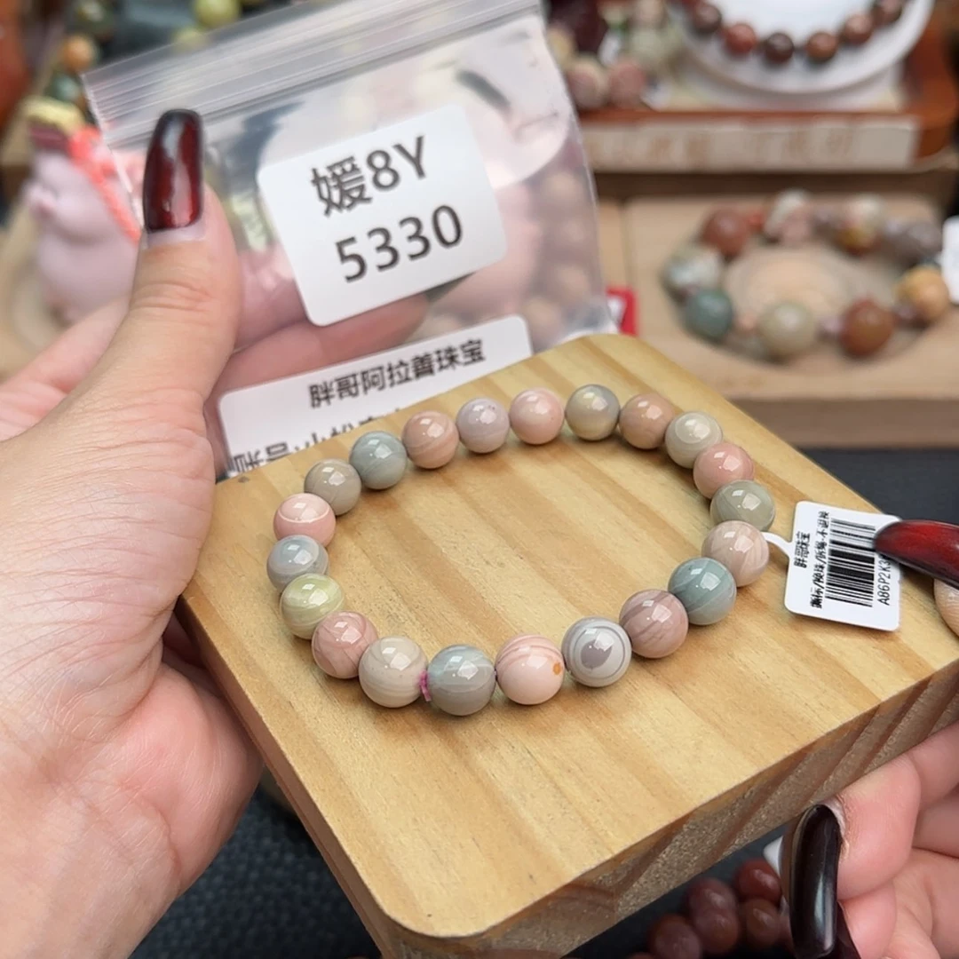 【闪购商品】石英质玉手链合金小**奈r 5330