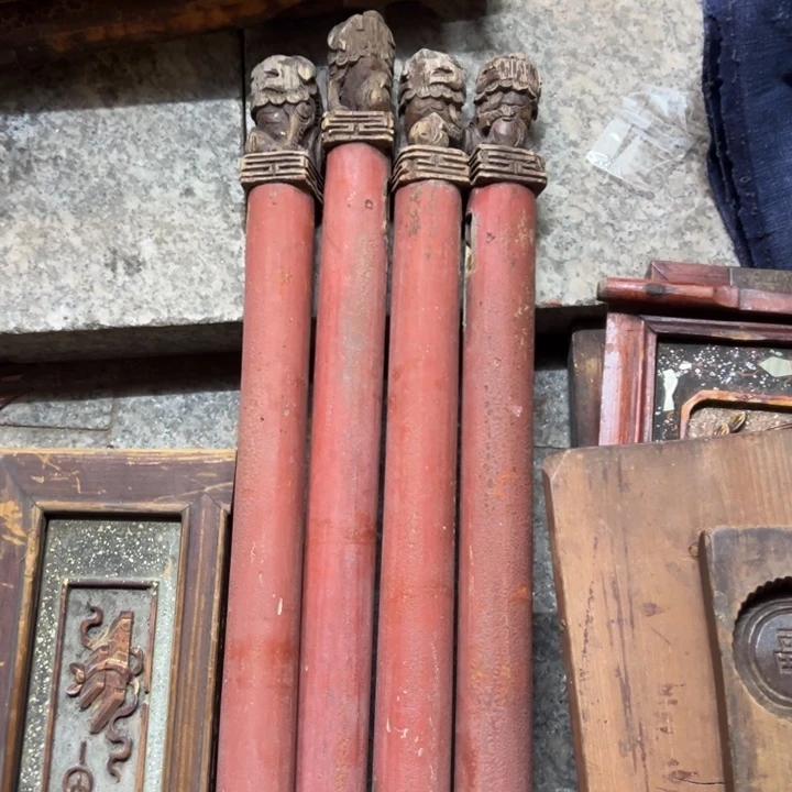 阳***轩香榧木老木雕花板艺术