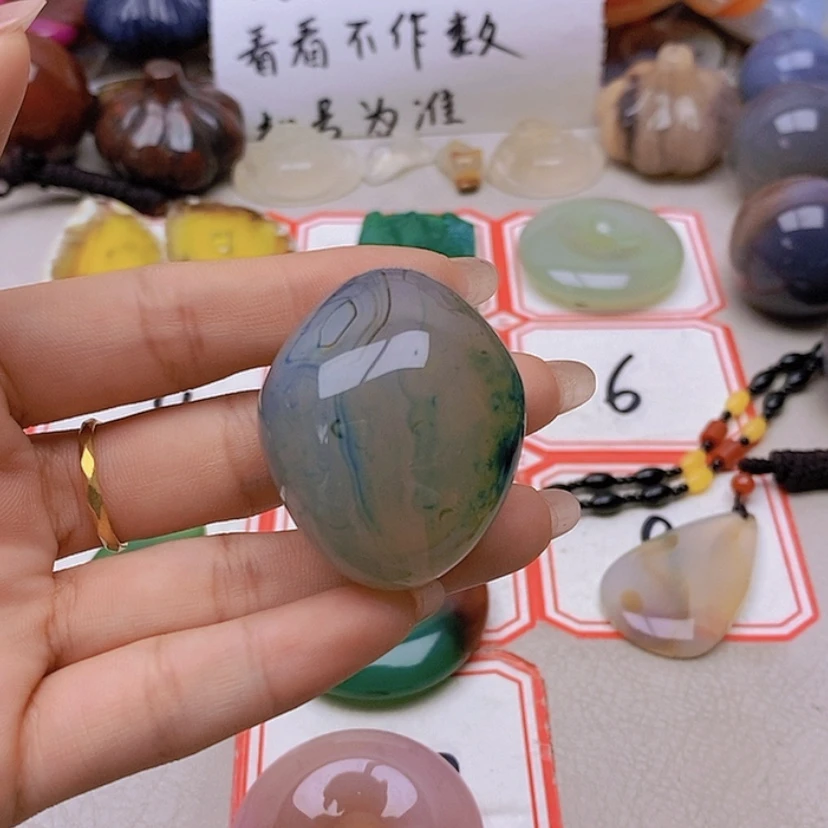 【闪购商品】未镶嵌玛瑙/玉髓珠宝半成品。*天
