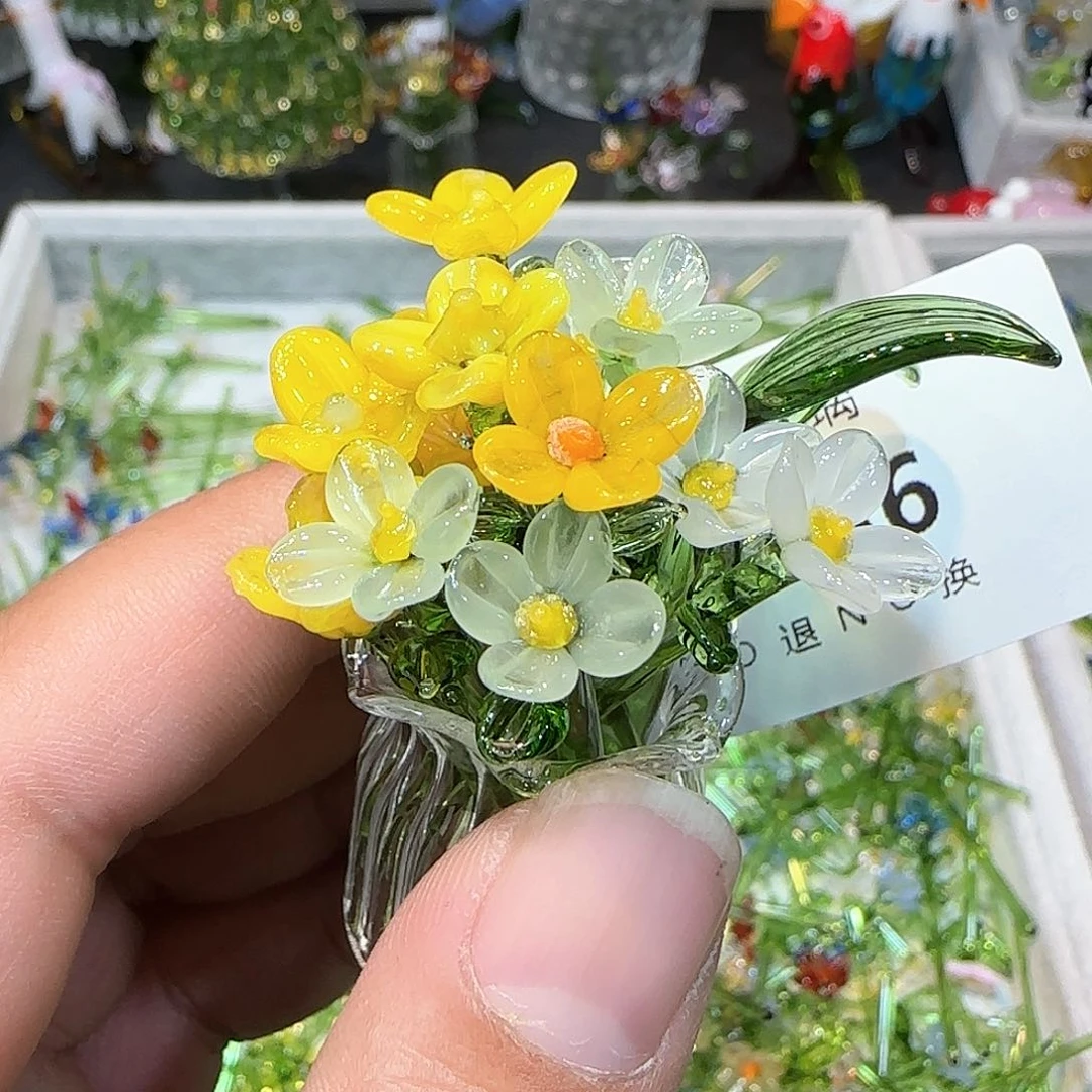 琉璃手工艺品086小花