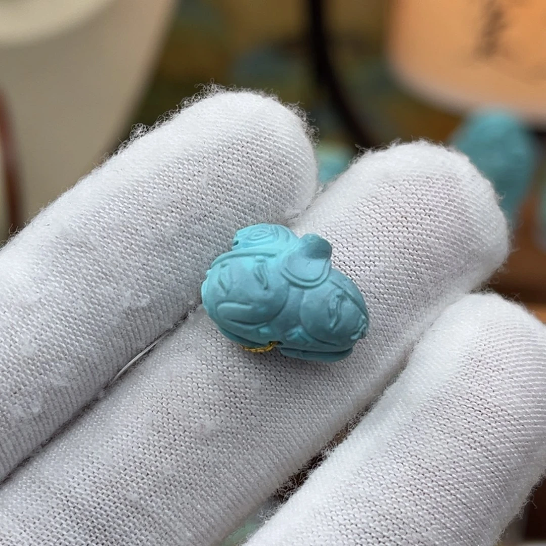 绿松石未镶嵌唐马编号90