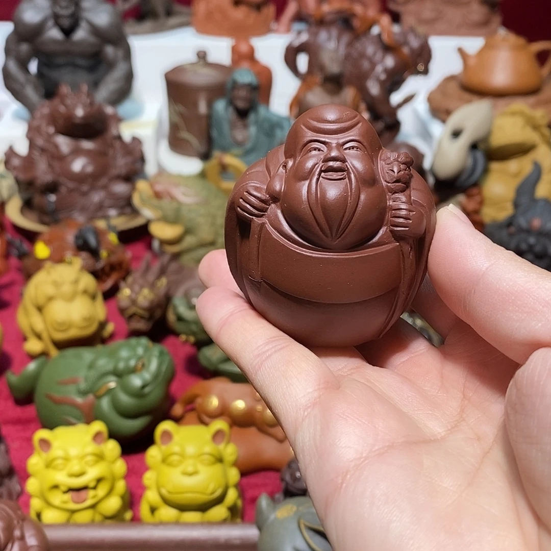 茶宠紫砂宜兴紫砂寿星公