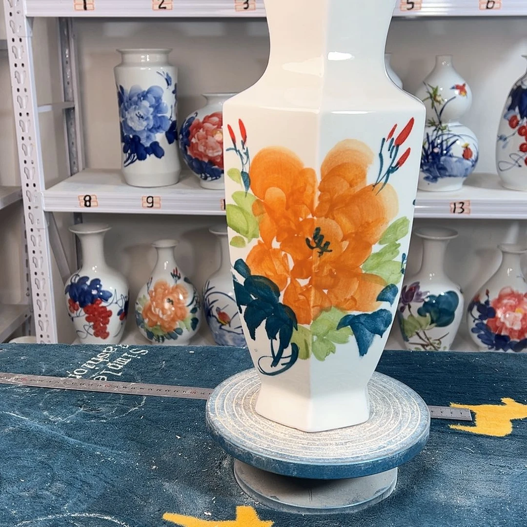 摆件景德镇陶瓷6黄牡