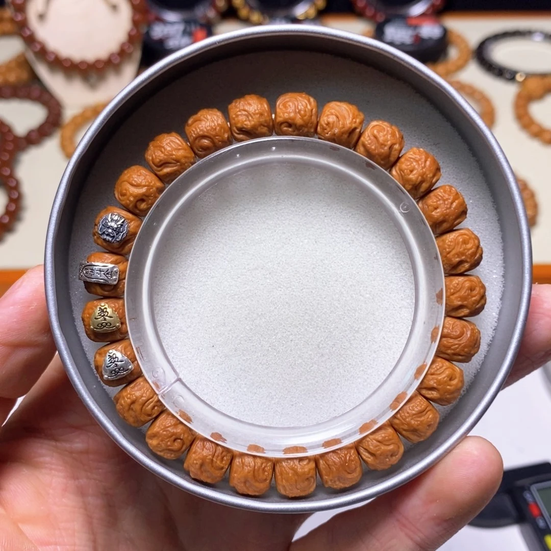 手串猴头核桃全品四标款天命玄鸟 尺寸9+ 馒头料