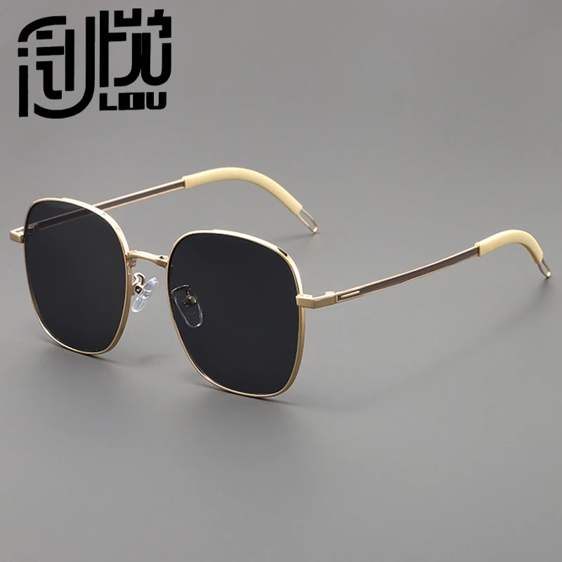 近视太阳镜男时尚超轻金属防紫外线大框显瘦遮阳防晒驾驶镜墨镜女