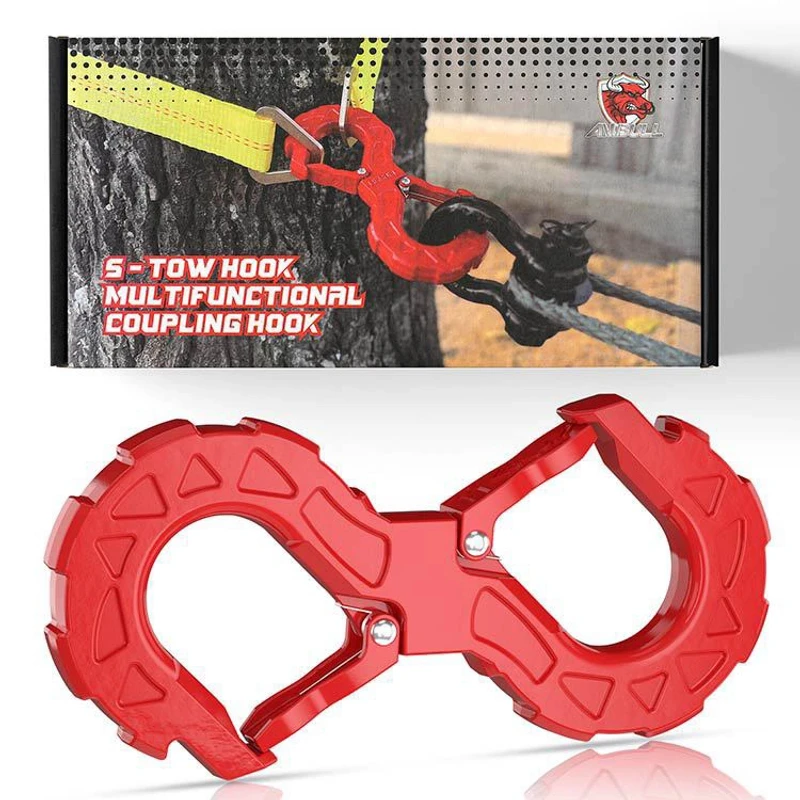 拖车钩快速脱困救援S钩汽车SUV越野吊装绳配套合金钢实用安装方便