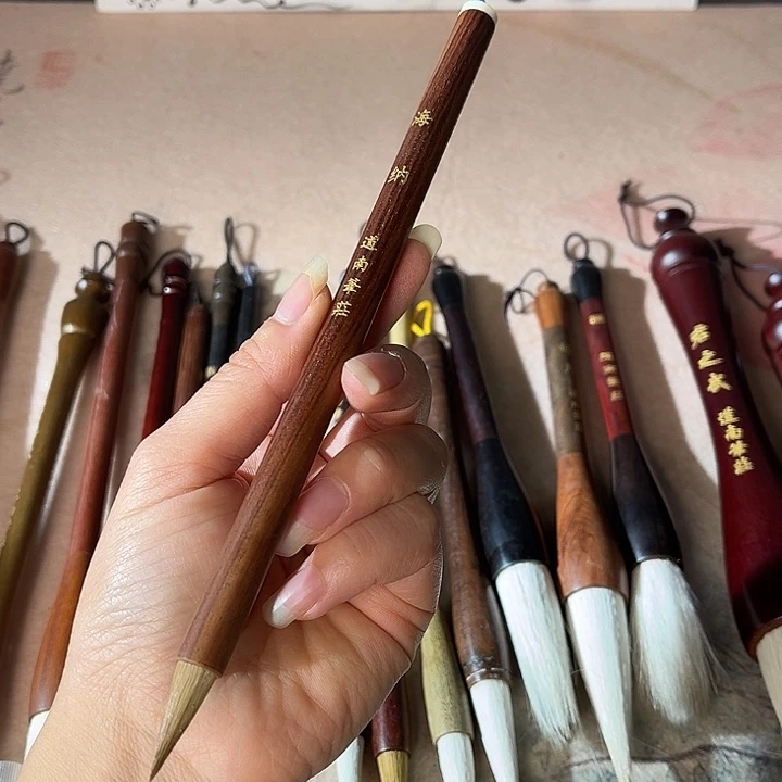 出锋2.2口径0.8狼毫 檀木杆 特价 海纳