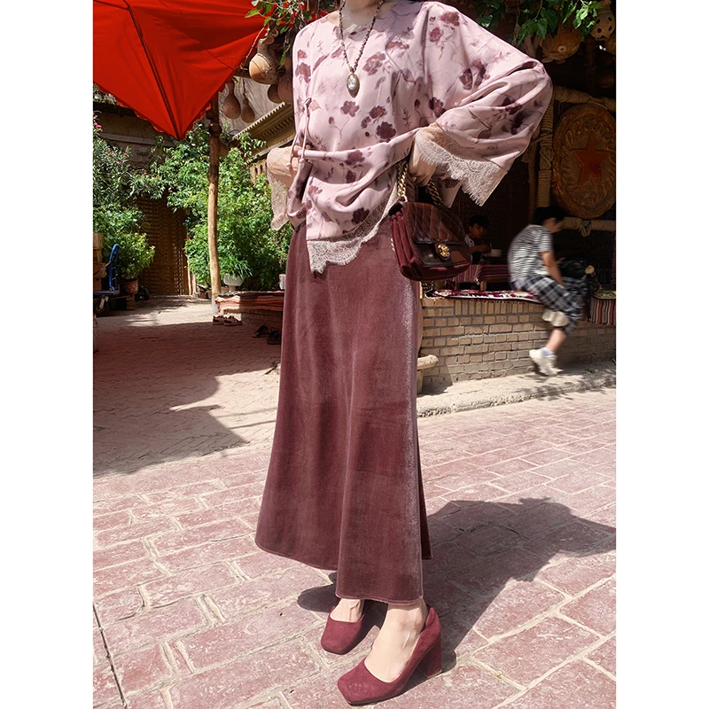 【晨曦专属】秋装新款质感气质时尚复古半身裙